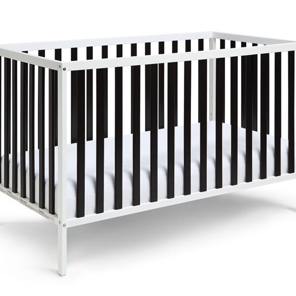 Deux Remi Island Crib White/Black